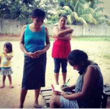 Women gathering names for PAP smear campaign - 1