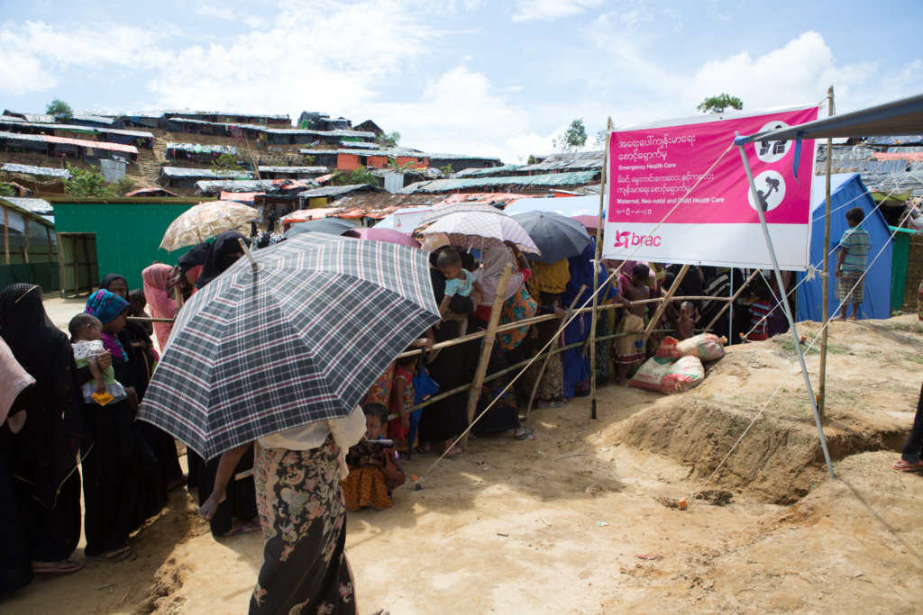 Humanitarian aid for Rohingya families