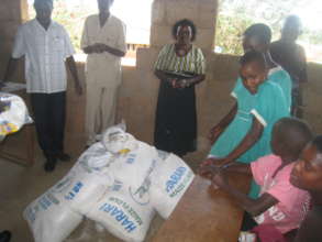 Some of the food we provided to the schools