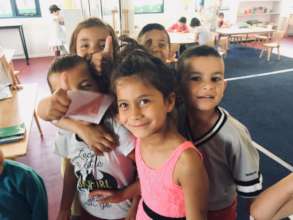 Kindergarten students at Amaro Tan School