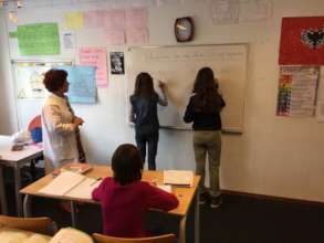 8th Grade Math Students at work
