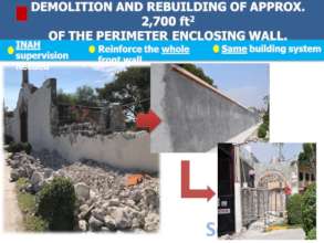 Enclosing wall