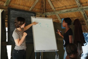 Volunteer teaching Maths