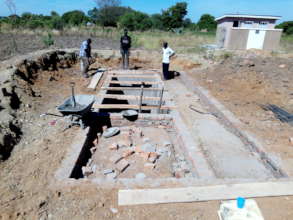 Pit ready for slabing