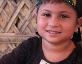 A Rohingya child