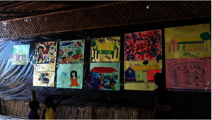 Art project by the kids