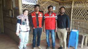 Visitors from Red Crescent