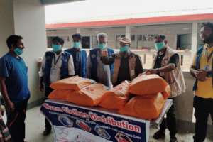 Food distribution in Bhasan Char