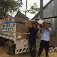 Medical supplies donated by WHO