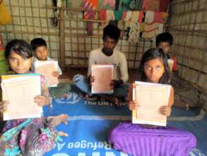 At home learning for Rohingya kids