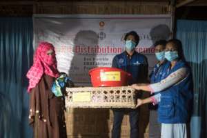 Distribution of baby kits a