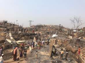 devastation caused by fire