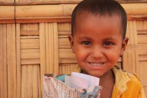 Precious smile of a Rohingya child