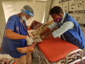 Medical camp for fire victims- 2
