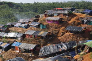 A tent city