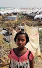 A Rohingya child