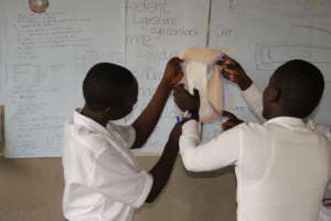 Learning how to use Menstrual Sanitary Pads