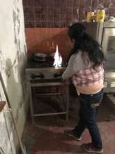 Testing out the new gas stove