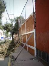 Collapsing School Wall