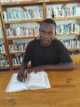 Loni at Jifundishe Free Library-studying