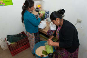 Adding greens to the barrel!