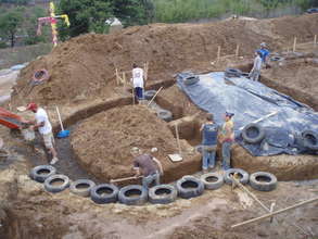 The process of filling and leveling continues