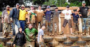 CAG Students Volunteer on a Rainy Saturday