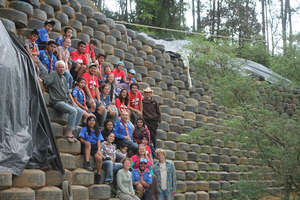 Boy Scouts and LWH on Tire Wall
