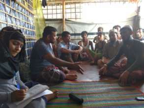a community listening group in Cox's Bazar