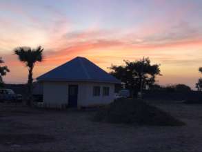 Sunset at WFSS compound in Wau, South Sudan