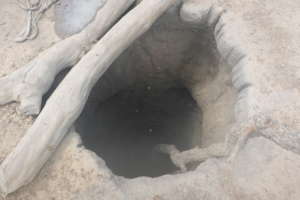 A hand dug well