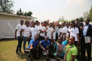 Passy (front left) w/ ML students & USA Ambassador