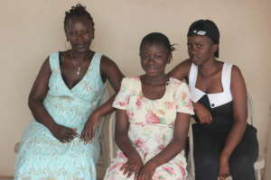 Marie with her two of her daughters