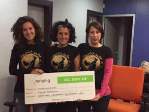 Donation for school project in Tessalouf Valley