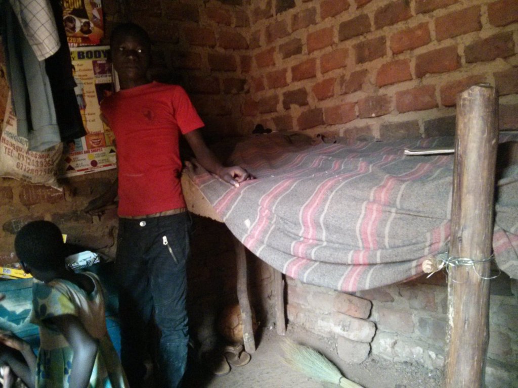 Beddings for a widow's family in Uganda