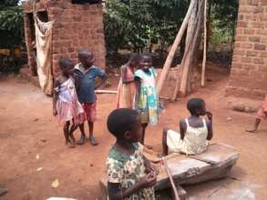 Kids playing from outside the house