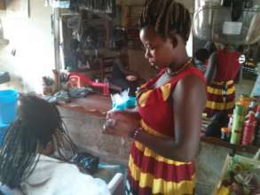 Equip a vocational beauty skills center in Uganda