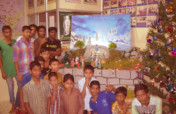 Food for street children in India during Christmas