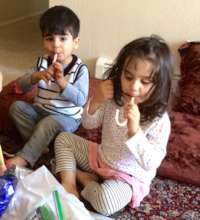 The kids seem to like the baskets!