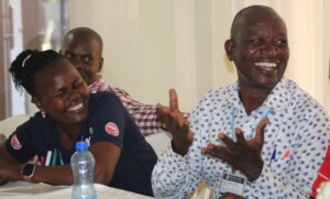Mr. Nyambuo during RKF' Teachers Roundtable