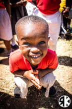 New shoes also bring smiles...