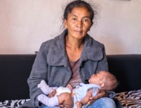 Grandmother with her grandson