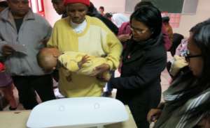 Child weigh-in during initial screening
