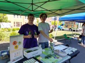 Sharing Produce at Community Event