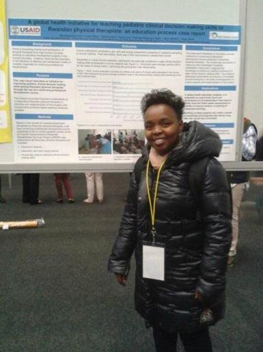 Ines presenting research at WCPT 2017