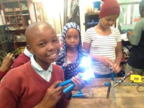 The kids get to take home their torches