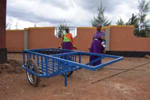 West Kilimanjaro simple cart that fetches water