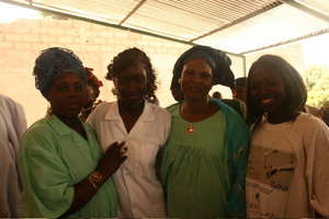 Nurses and nurse midwives from  the clinic