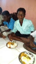 Children eating meals