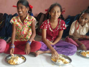 Children eating meals